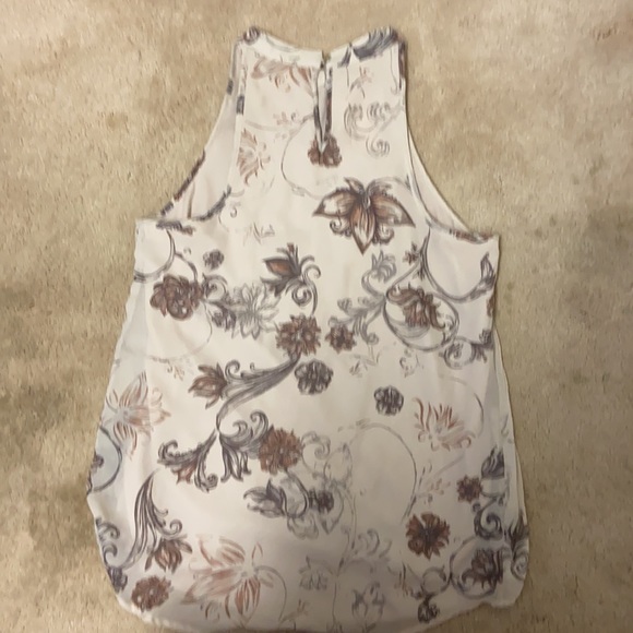 Maurices small floral sheer, lined sleeveless top - Picture 9 of 10